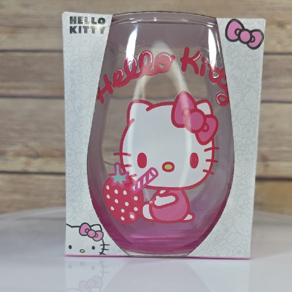 Hello Kitty Stemless Glass